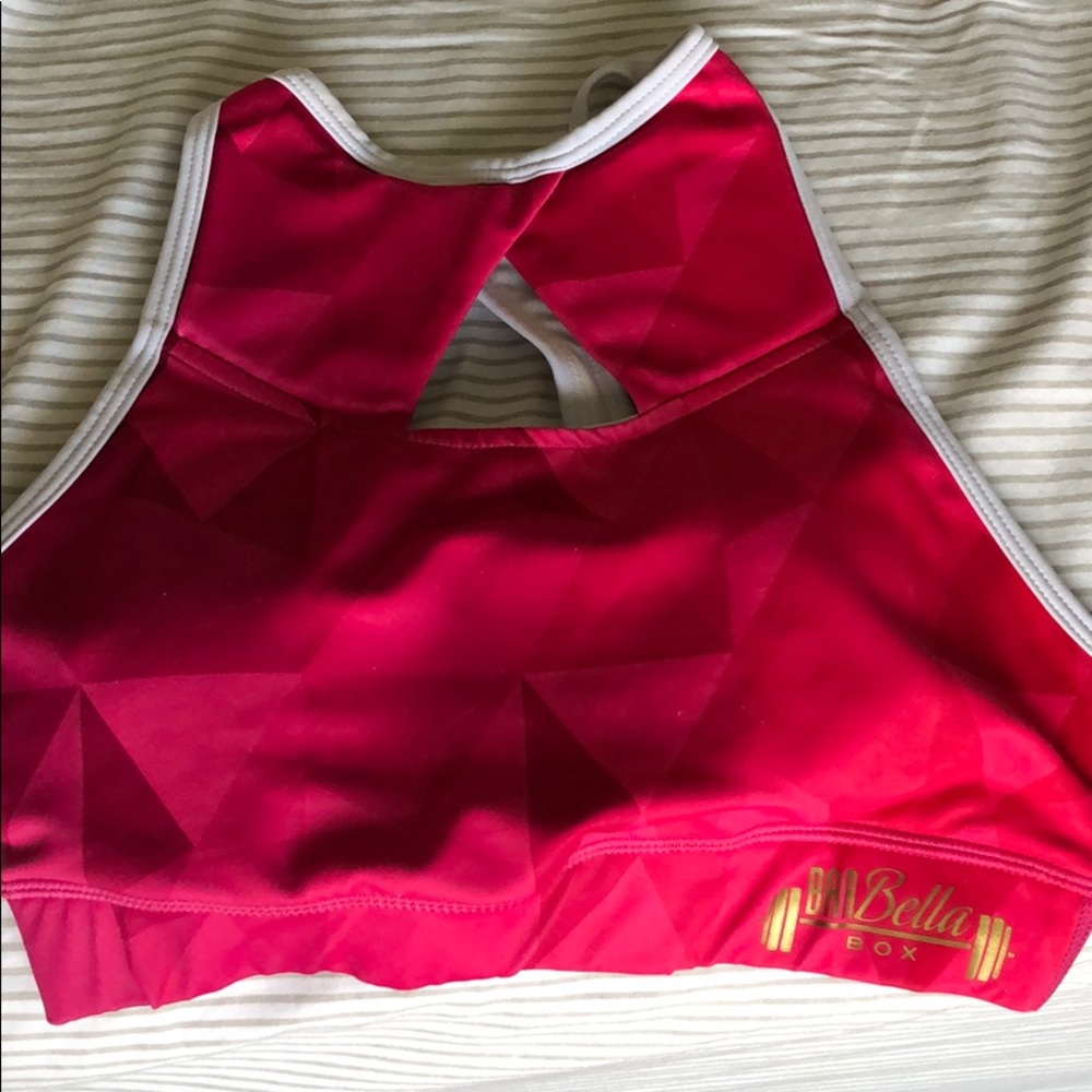 Hot pink Chestee sports bra